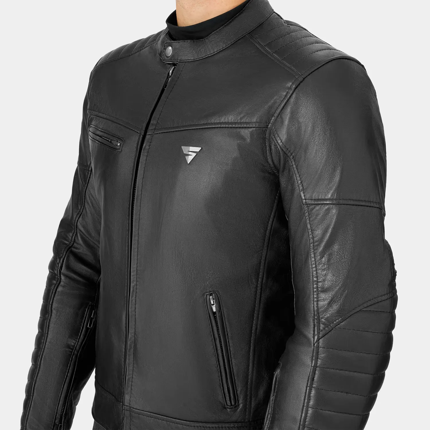 SHIMA Winchester 2.0 kožená motobunda čierna