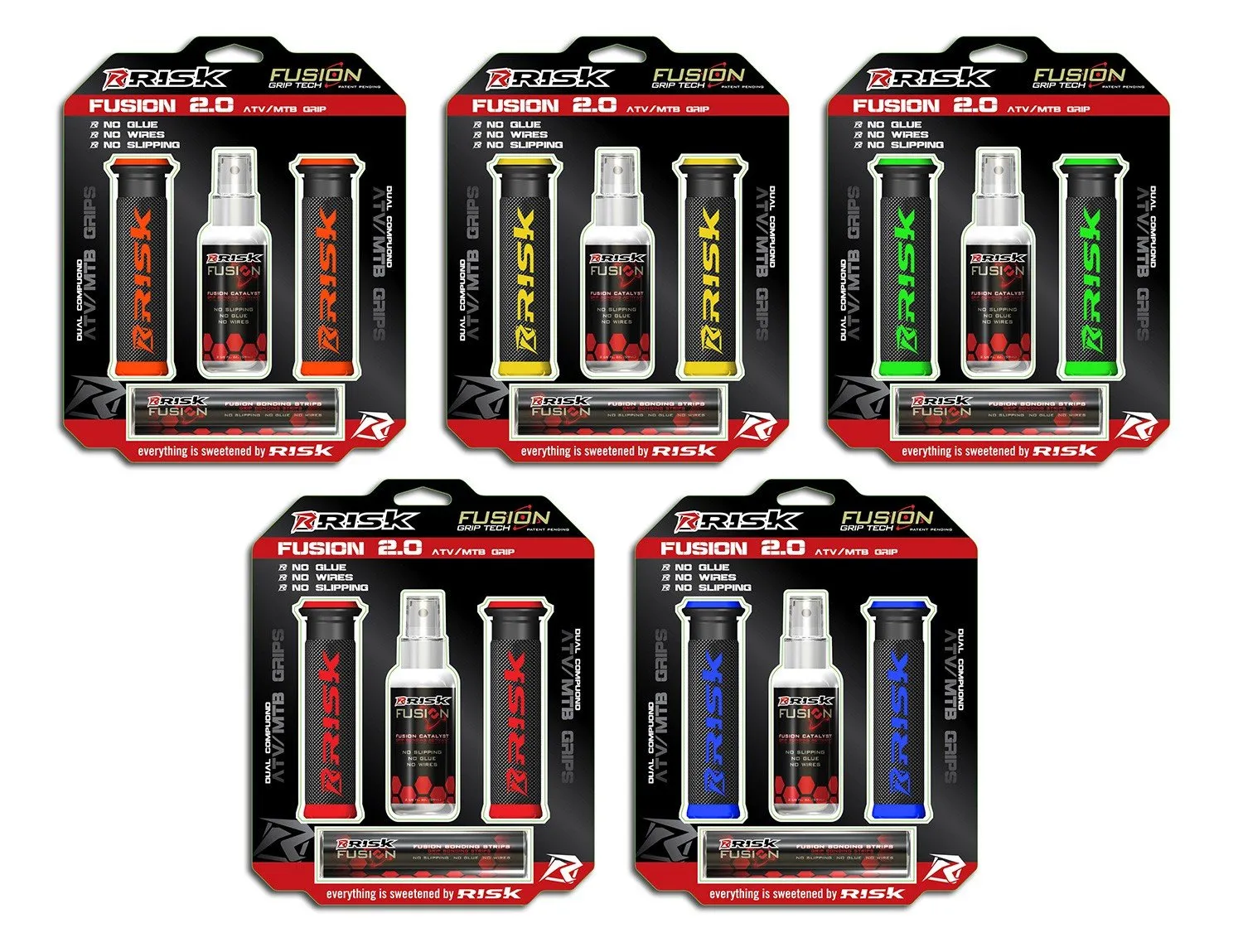 RISK RACING FUSION 2.0 ATV/MTB gripy