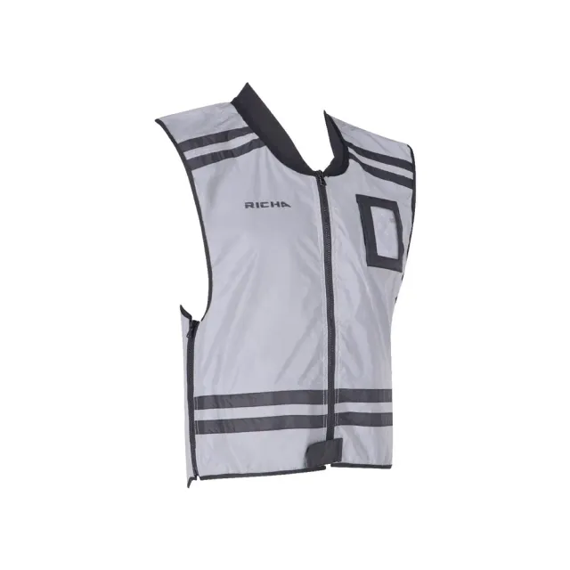 Richa Safety Flare reflexna vesta moto strieborna