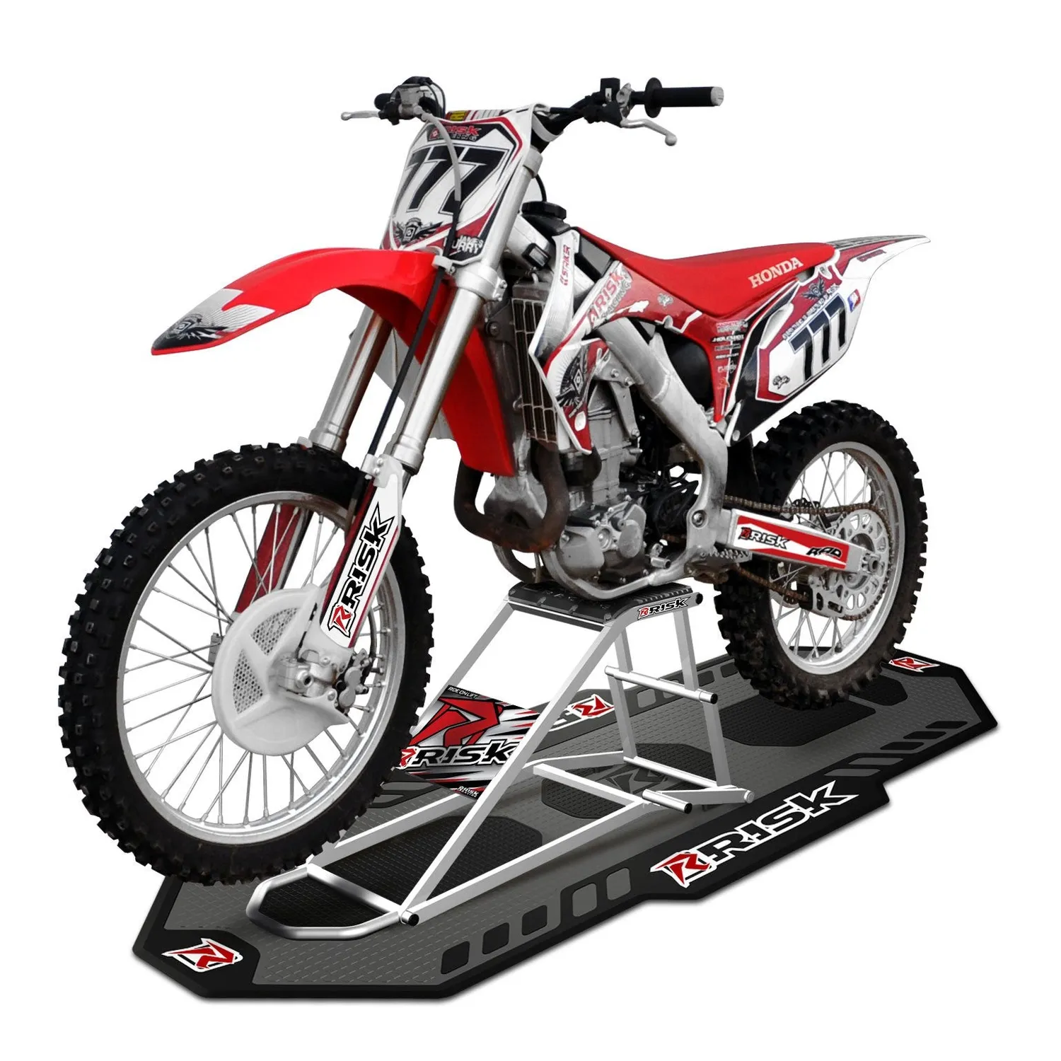 RISK RACING RR1 nájazdový stojan na motorku 85–450 cm3