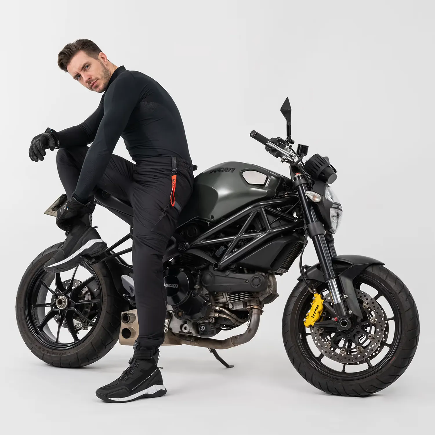 SHIMA Akira motocyklové joggery unisex