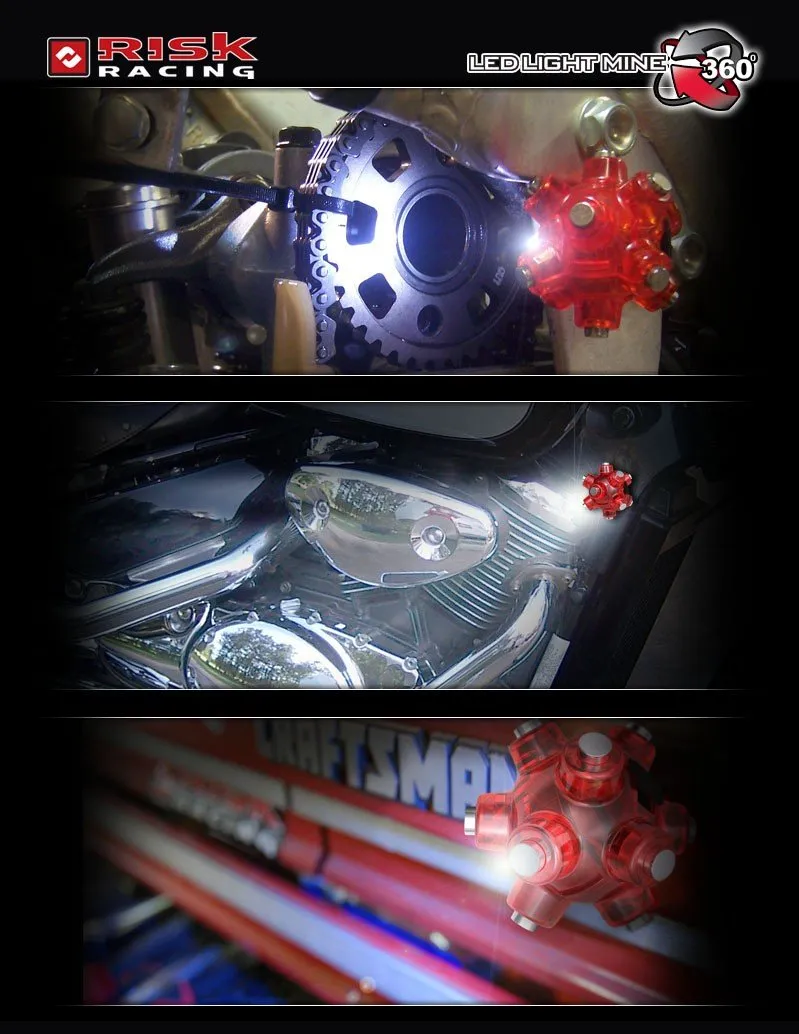 RISK RACING Magnetic Light Mine LED svetlo s magnetom