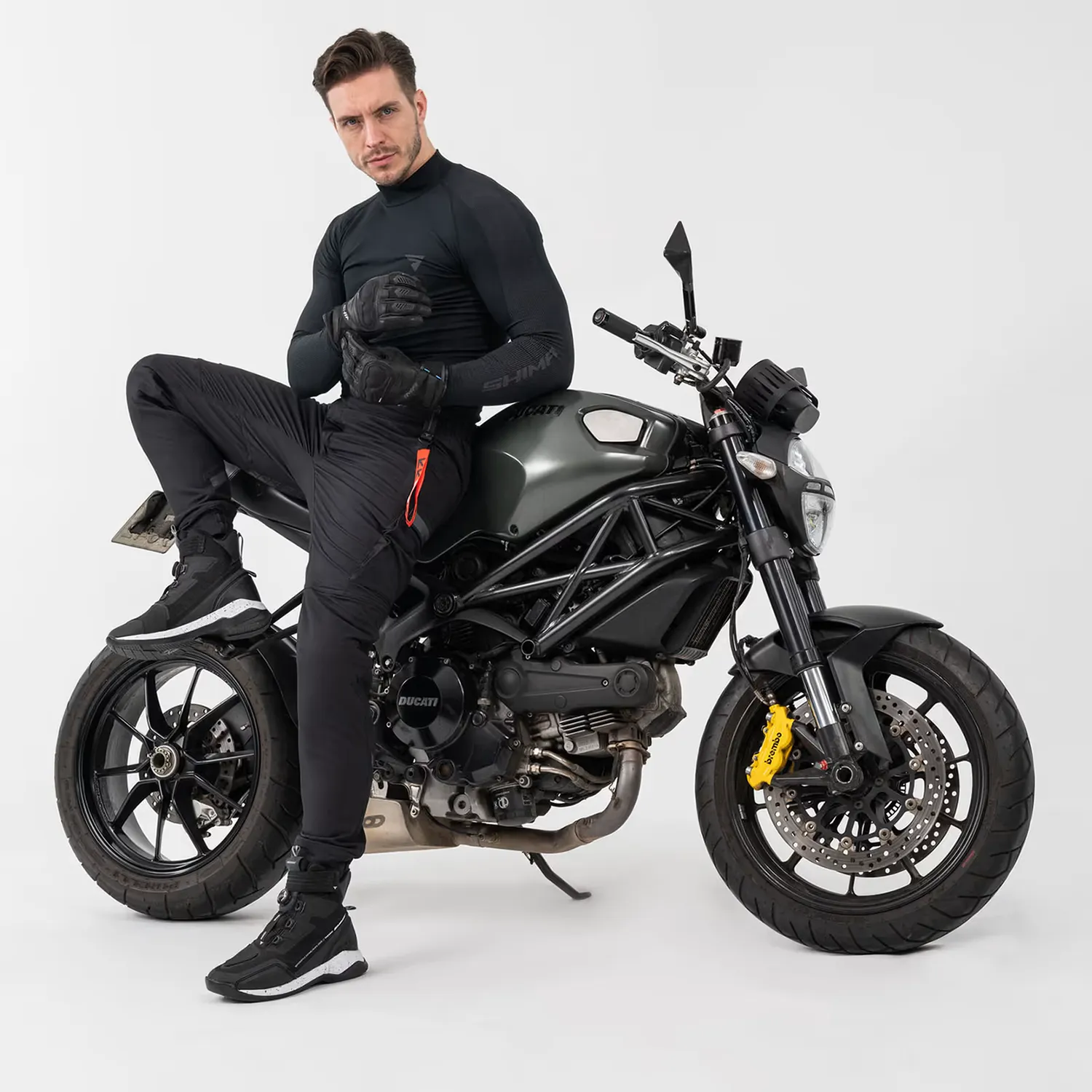 SHIMA Akira motocyklové joggery unisex