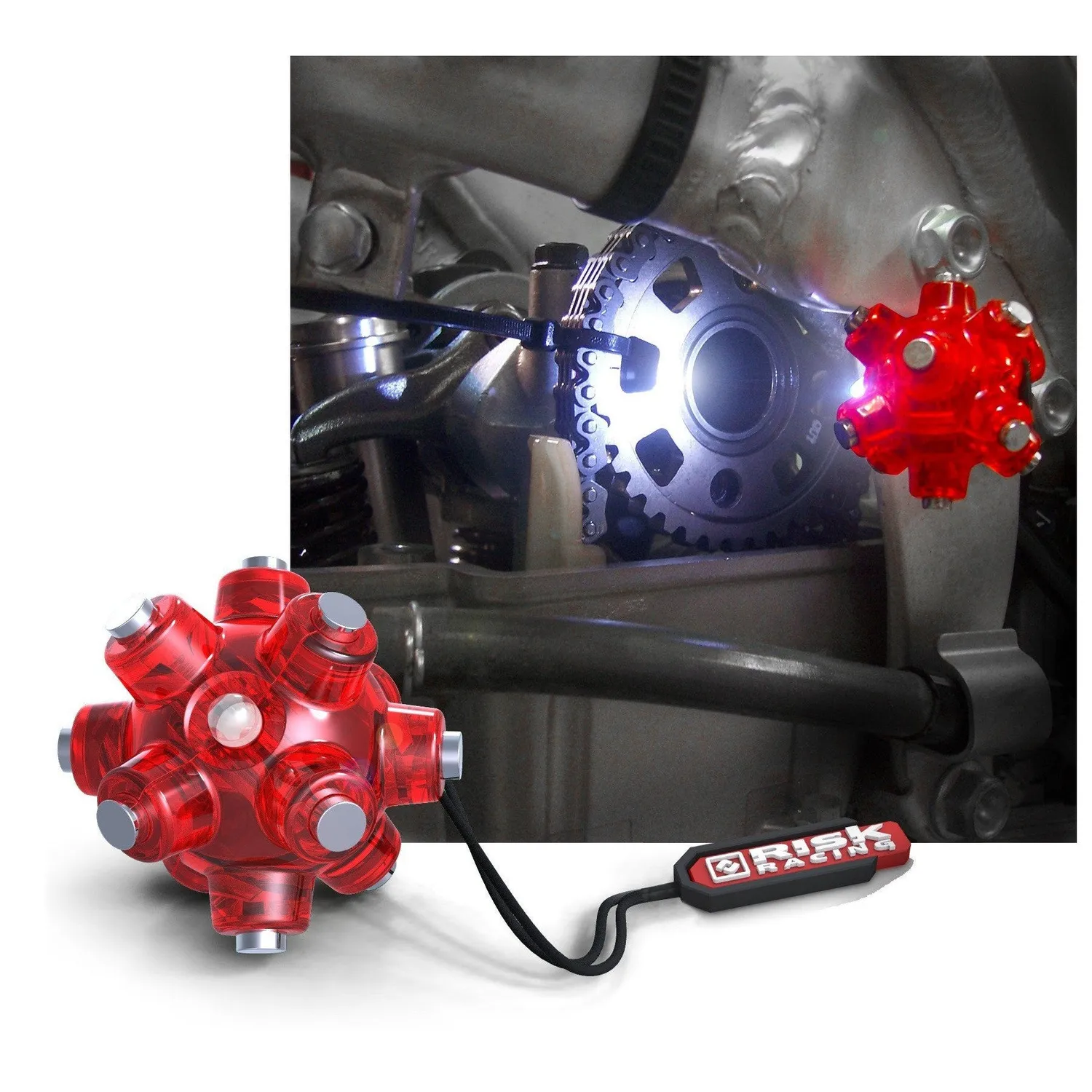RISK RACING Magnetic Light Mine LED svetlo s magnetom