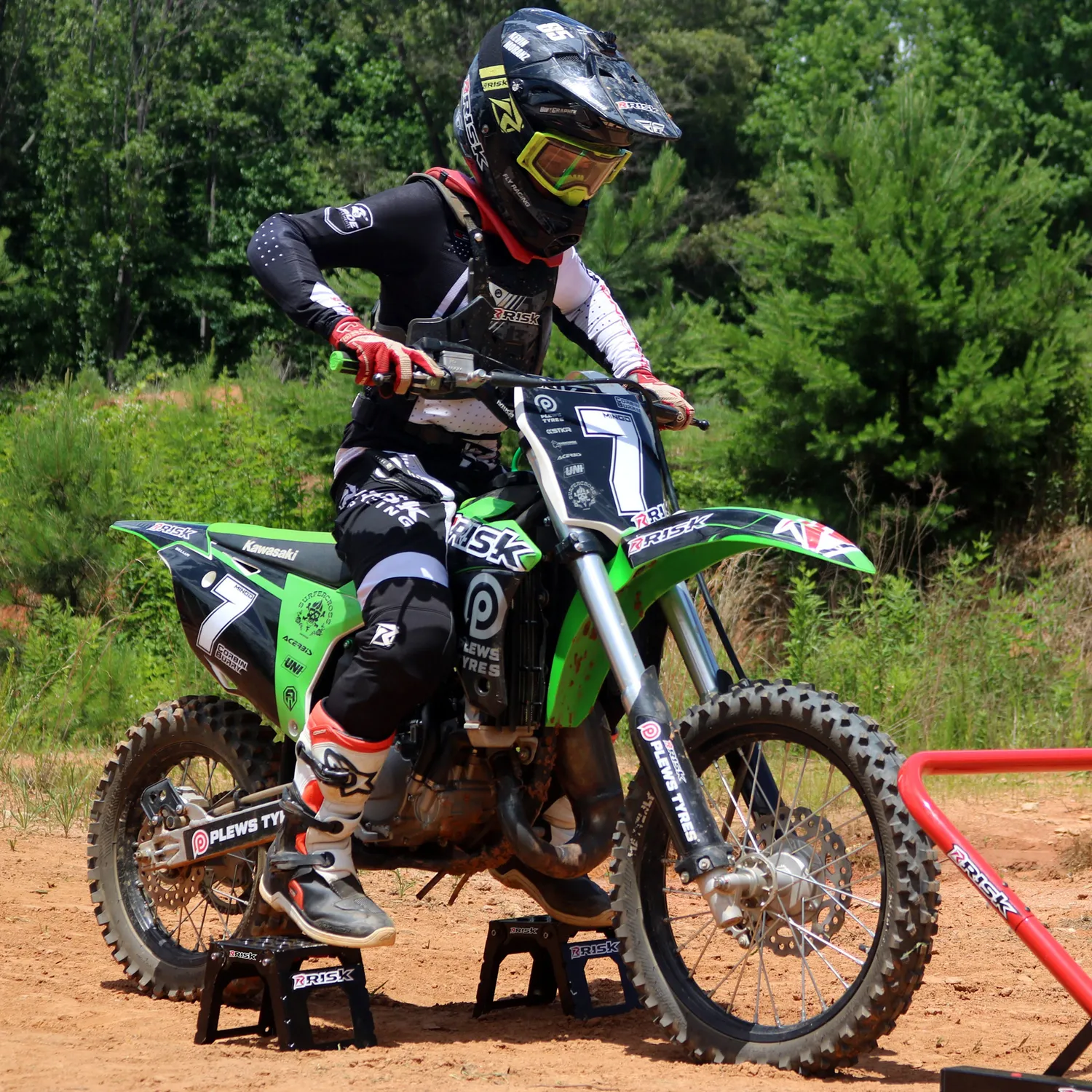 Risk Racing nastaviteľné štartovacie bloky 2 ks oceľové
