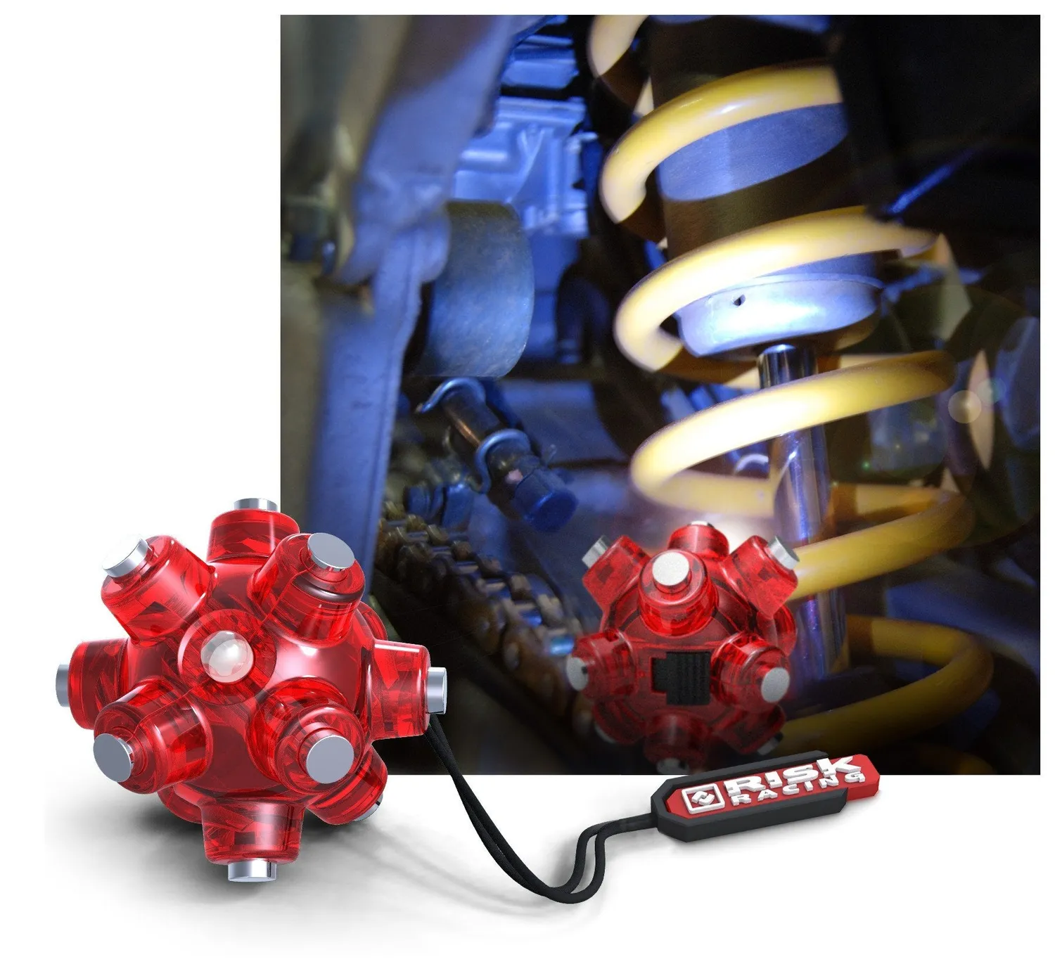 RISK RACING Magnetic Light Mine LED svetlo s magnetom