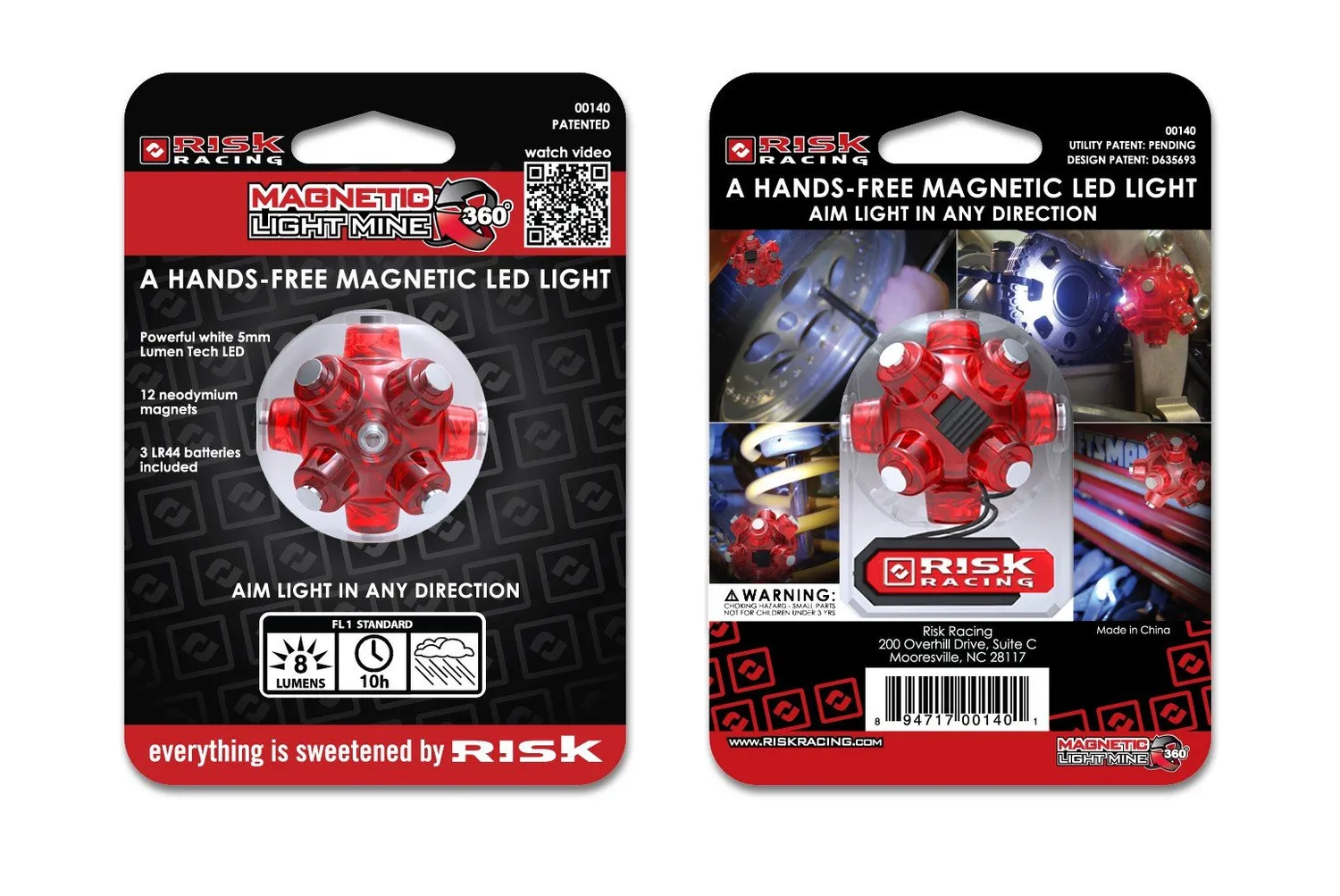 RISK RACING Light Mine magnetické LED svetlo mini