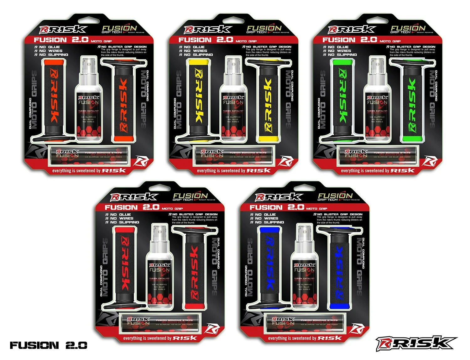 RISK RACING FUSION 2.0 moto gripy