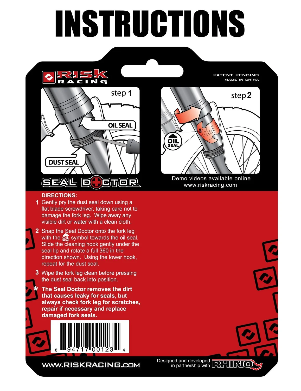 Risk Racing Seal Doctor čistič gufier vidlice