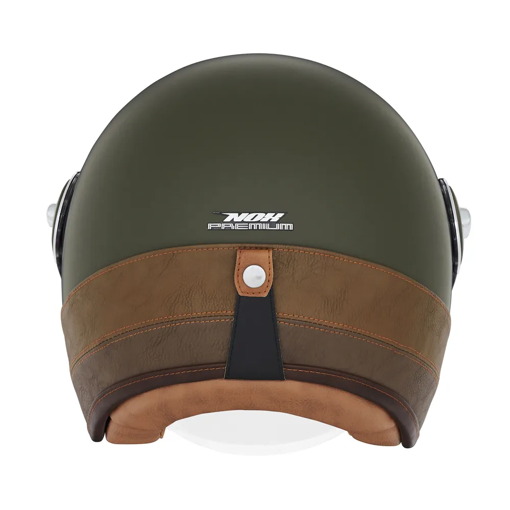Nox Premium Heritage Cuir jet prilba ECE 22.06