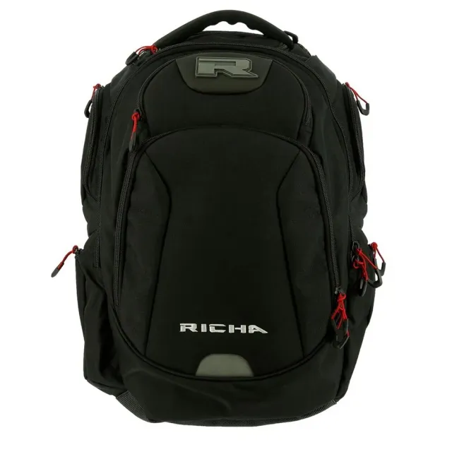 Richa Krypton moto batoh čierny s pláštenkou