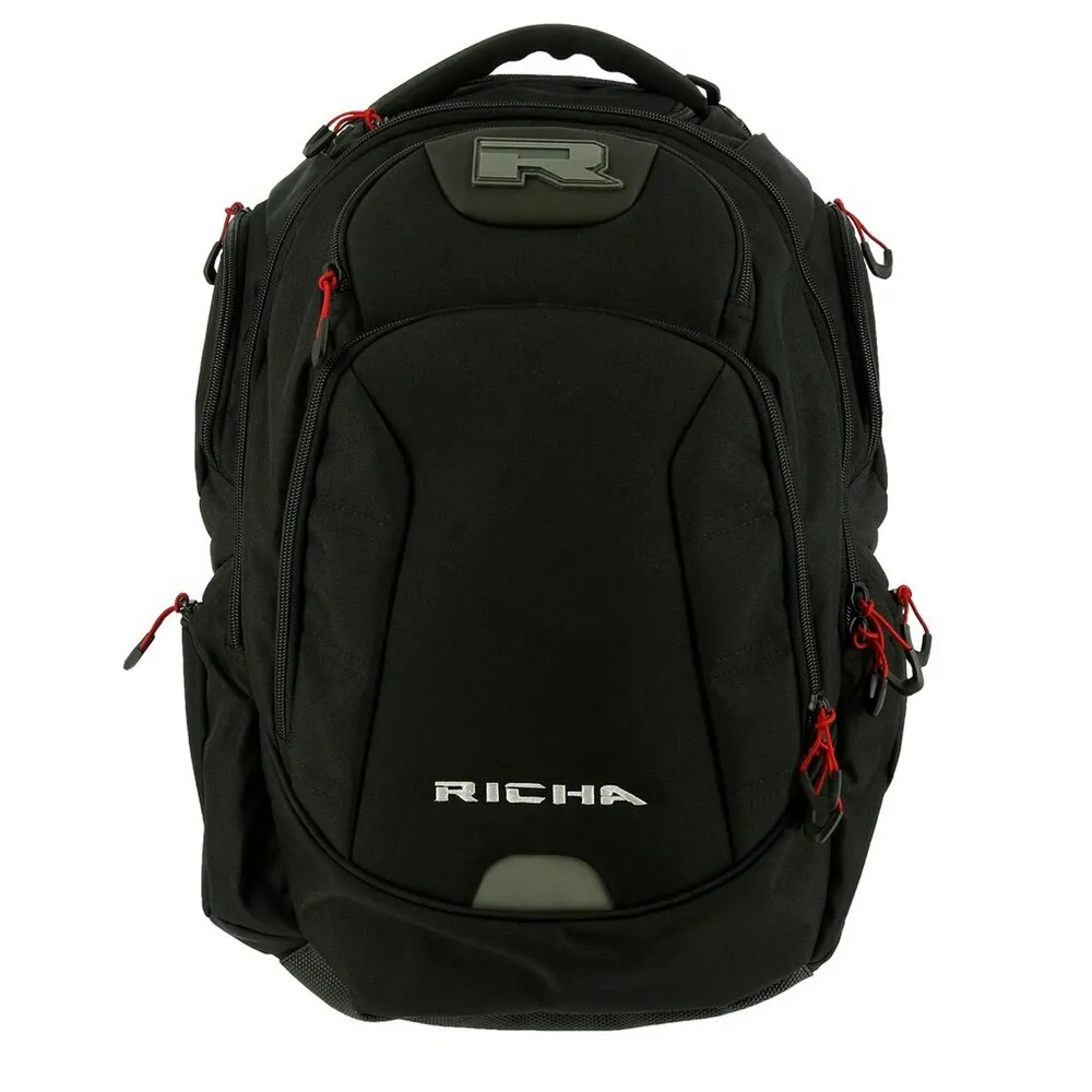 Richa Krypton moto batoh čierny s pláštenkou