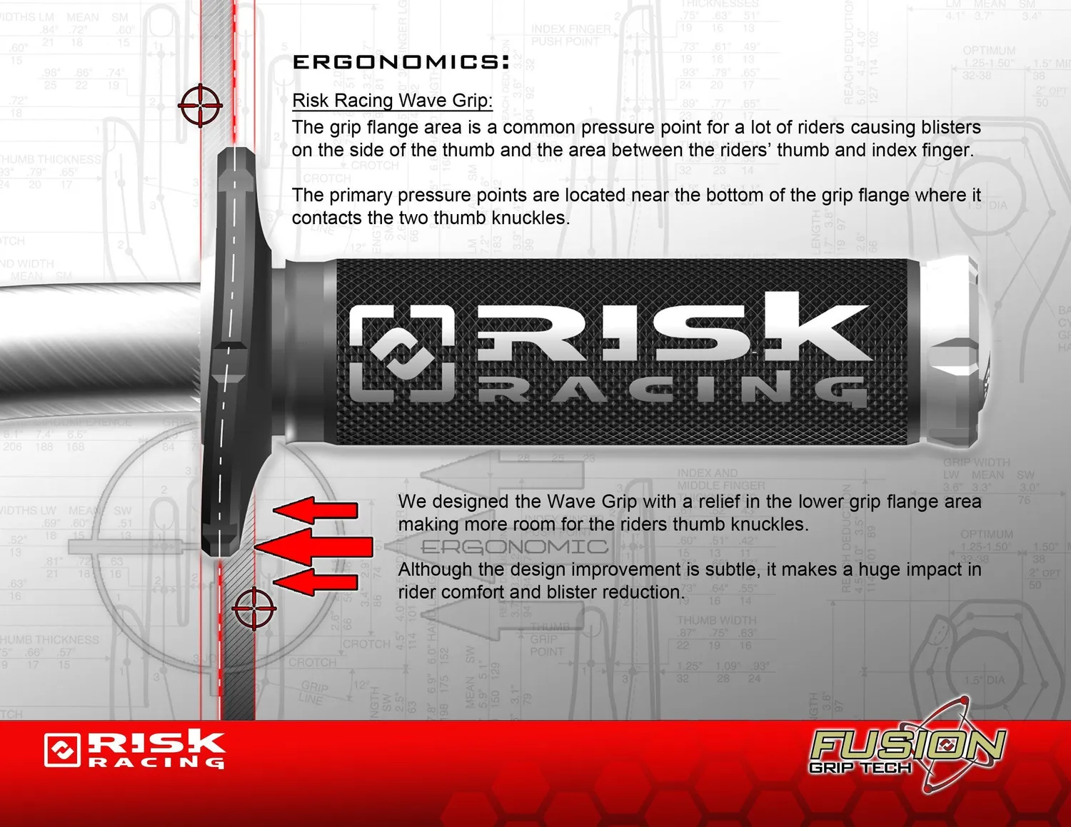 RISK RACING FUSION 2.0 ATV/MTB gripy