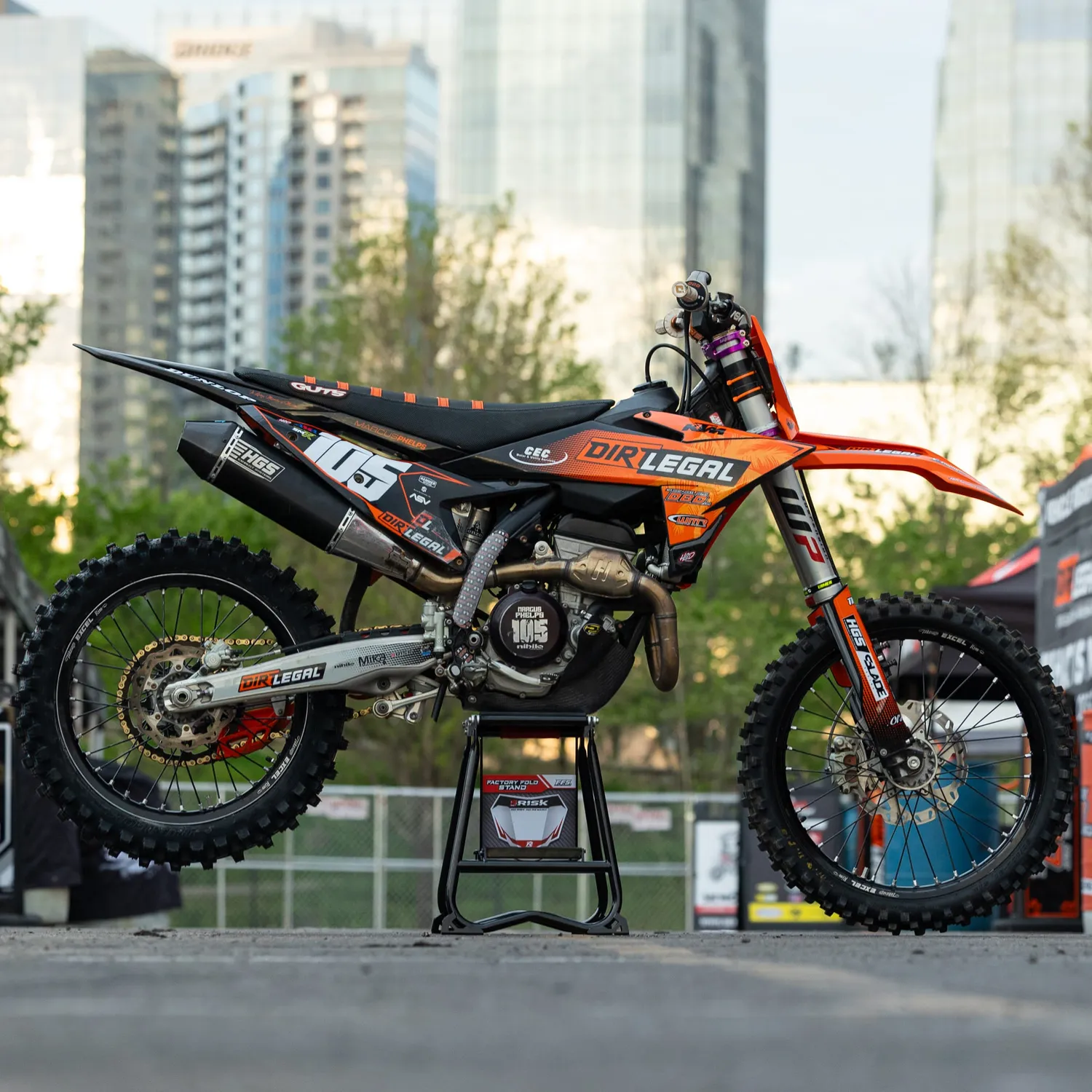 RISK RACING FFS Factory Fold stojan na motorku skladací