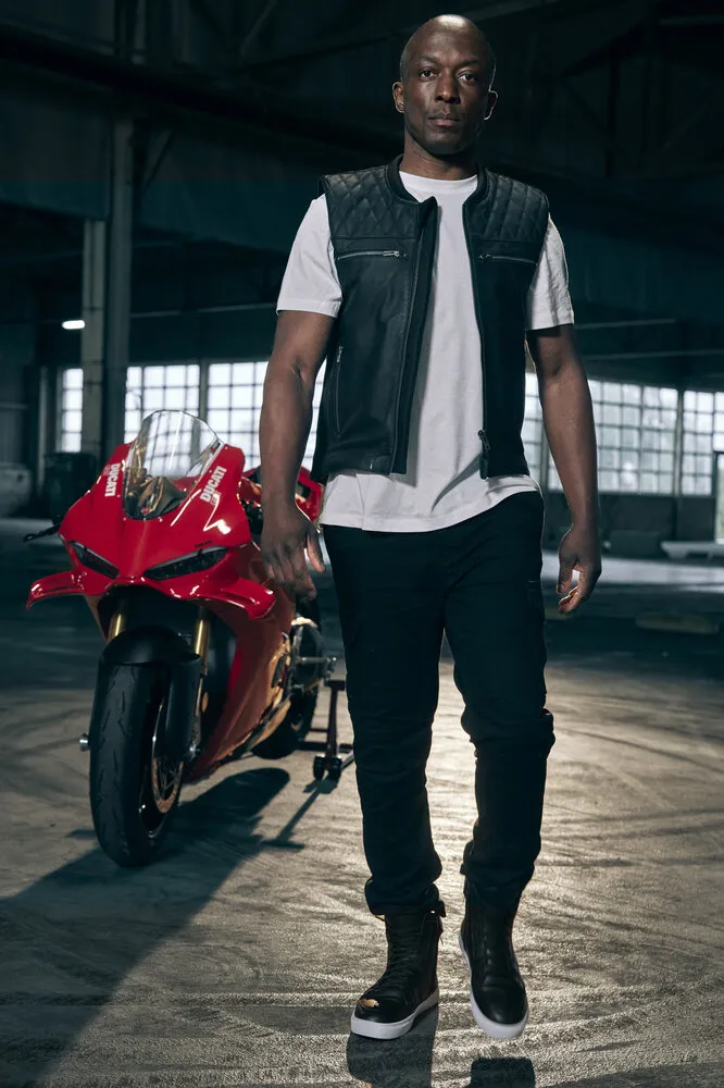 Richa Dusk kožená moto vesta