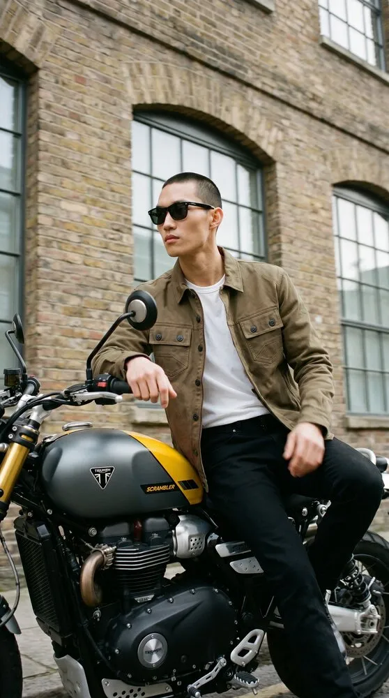 Richa Outpost moto košeľa hnedá letná AAA