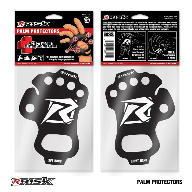 Risk Racing Palm Protectors chrániče dlaní čierne proti pľuzgierom