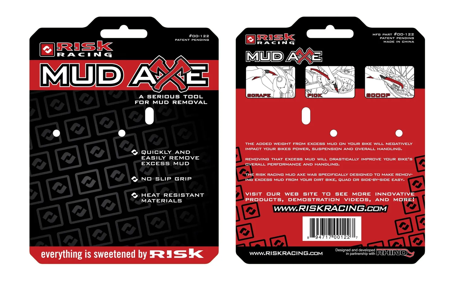 RISK RACING MudAxe škrabka na blato